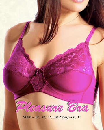 Pleasure Bra - Flourish Bra - Net Soft Jersey Cotton Bra - Non Padded Non Wired Bra - Image 6