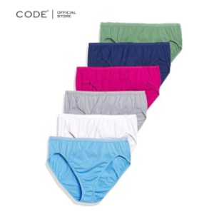 Code Underwear for Girls – Pack of 6 | Soft Cotton Panties | 3 Random Colors
